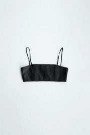 LIMITED EDITION LEATHER TOP at Zara