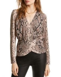 LINI Alexandra Snake Print Wrap Top - 100  Exclusive  Women - Bloomingdale s at Bloomingdales