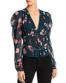 LINI Nora Puff-Sleeve Floral Smocked Top - 100  Exclusive  Women - Bloomingdale s at Bloomingdales