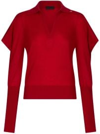 LIU JO puff-sleeve Sweater Red at Farfetch