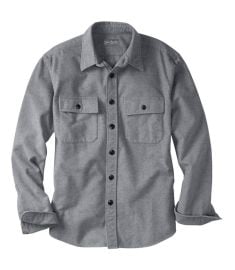 LL Bean Signature 1933 Chamois Cloth Shirt in Gray Heather at L.L. Bean