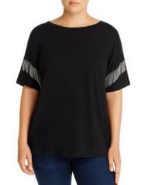 LNA Plus Chain-Fringe Tee Women -  Plus - Bloomingdale s at Bloomingdales