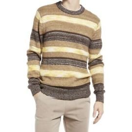 LNWOT Scotch amp Soda Melange Pullover Sweater Jumper Striped Brown Large Men eBay at eBay