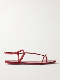 LOEFFLER RANDALL Lara embellished leather sandals at Net a Porter