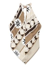 LOEWE Anagram-plaque Blouse Neutrals at Farfetch