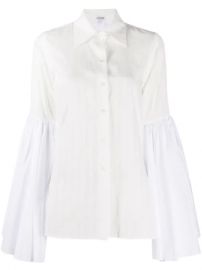 LOEWE Bell Sleeve Poplin Shirt - Farfetch at Farfetch