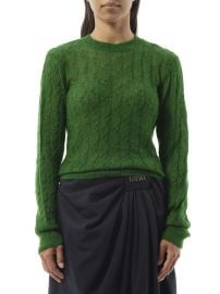 LOEWE Knit Sweater in Green MARAIS at Marais