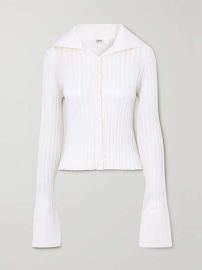 LOEWE Ribbed-knit cardigan NET-A-PORTER at Net a Porter