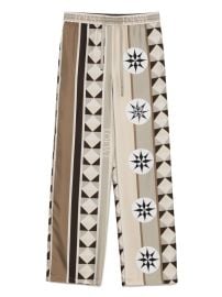 LOEWE Satin Trousers Neutrals at Farfetch