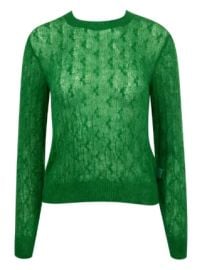 LOEWE cable-knit Jumper Green at Farfetch
