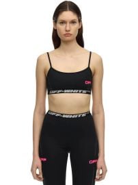 LOGO TECHNO JERSEY CROP TOP at Luisaviaroma