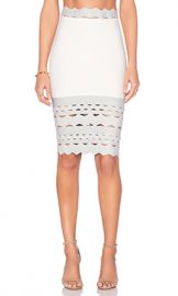 LOLITTA Cutout Hem Skirt in Off White  amp  Silver from Revolve com at Revolve