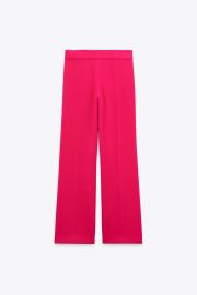 LONG FLOWY PANTS - Neon fuchsia United States at Zara