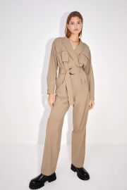 LONG JUMPSUIT WITH POCKETS at Zara