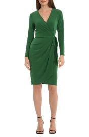 LONG SLEEVE WRAP DRESS Maggy London at Maggy London
