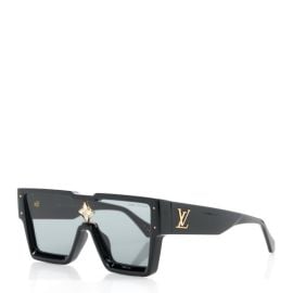 LOUIS VUITTON Acetate Swarovski Crystal Cyclone Sunglasses Z1578E Black 1496618 FASHIONPHILE at Fashionphile