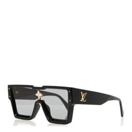 LOUIS VUITTON Acetate Swarovski Crystal Cyclone Sunglasses Z1578W Black 1463467 FASHIONPHILE at Fashionphile