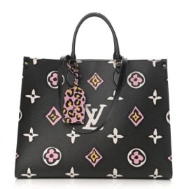 LOUIS VUITTON Monogram Giant Wild At Heart Onthego GM Black 1097184 FASHIONPHILE at Fashionphile