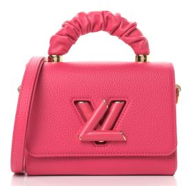 LOUIS VUITTON Taurillon Twist One Handle PM Black | FASHIONPHILE