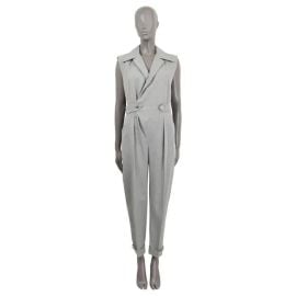 LOUIS VUITTON grey cashmere 2021 FLANNEL TAILORED SLEEVELESS Jumpsuit 38 S For Sale at 1stDibs louis vuitton jumpsuit cashmere jumpsuit at 1st Dibs