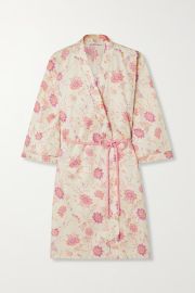 LOVE STORIES Jolie floral-print cotton robe NET-A-PORTER at Net a Porter