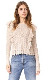 LOVESHACKFANCY Ruffle Pullover at Shopbop