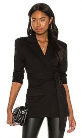 LPA Capri Wrap Blazer in Black from Revolve com at Revolve