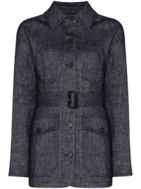 LVIR Signature Stitch Belted Jacket - Farfetch at Farfetch