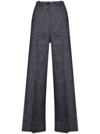 LVIR high-rise wide-leg Trousers - Farfetch at Farfetch