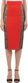 LWren Scott Lace Inset Pencil Skirt at Barneys