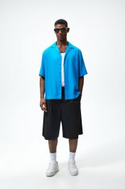 LYOCELL SHIRT - Bluish   United States at Zara