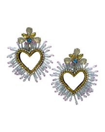 La Amore Sunburst Earrings  at Meghan Fabulous