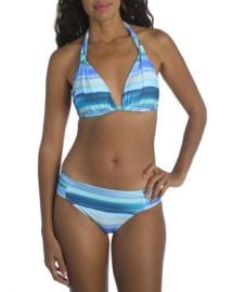 La Blanca Ocean Tides Halter Bikini Top  Ocean Printed Bikini Bottom   Bloomingdales at Bloomingdales