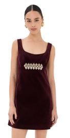 La Double J Ella Embroidered Mini Dress Solid M at Shopbop