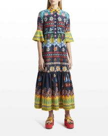 La DoubleJ Artemis Printed Taffeta Maxi Dress at Neiman Marcus