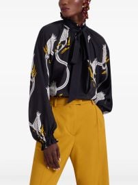 La DoubleJ Cerere Blouse Black at Farfetch