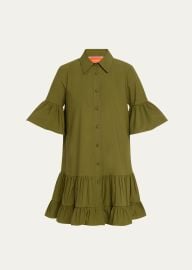 La DoubleJ Choux Tiered Poplin Mini Dress - at Bergdorf Goodman