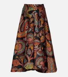 La DoubleJ Edition 34 Milano Jacquard Midi Skirt in Jacquard Sicomore at Mytheresa