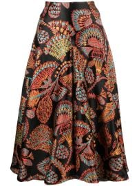 La DoubleJ Edition 34 Milano Jacquard Midi Skirt in Jacquard Sicomore at Farfetch