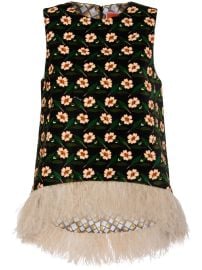 La DoubleJ La Scala Top Black at Farfetch