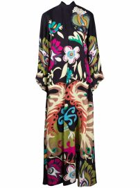 La DoubleJ Magnifico Floral Maxi Dress - at Farfetch