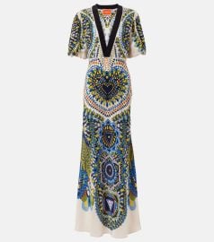 La DoubleJ Marlene Dress in Chakra Placee Multicolor at Mytheresa