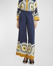 La DoubleJ Placee Printed Palazzo Pants at Neiman Marcus