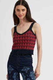 La DoubleJ Winset Crop Top Navy at Nordstrom