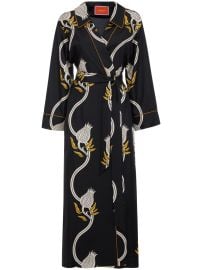 La DoubleJ graphic-print Midi Dress Black at Farfetch