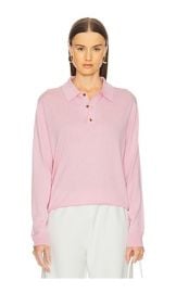 La Ligne Ben Polo Top In Blush at Revolve