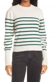 La Ligne Stripe Puff Sleeve Cashmere Sweater   Nordstrom at Nordstrom