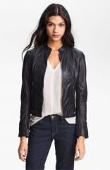 La Marque Perforated Leather Moto Jacket at Nordstrom