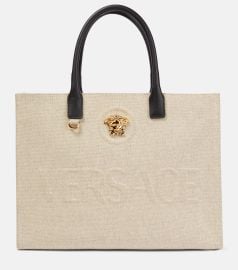 La Medusa Canvas Large Tote Bag at Mytheresa