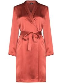 La Perla Belted Silk Robe - at Farfetch